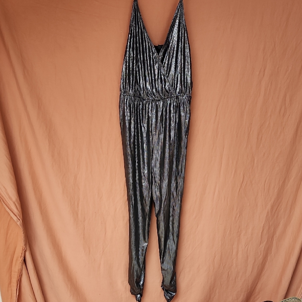 Forever 21 Silver Jumpsuit
